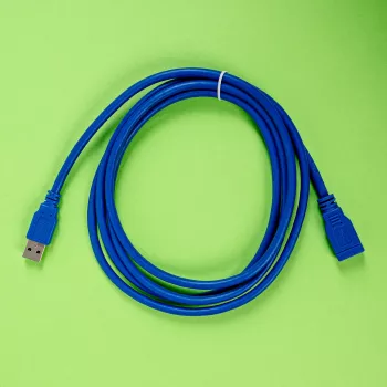 Gizzu USB 3.0 ilginimo laidas 2m – 5Gbps, vyriškas į moterišką, juodas