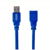 Gizzu USB 3.0 ilginimo laidas 2m – 5Gbps, vyriškas į moterišką, juodas