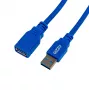 Gizzu USB 3.0 ilginimo laidas 2m – 5Gbps, vyriškas į moterišką, juodas
