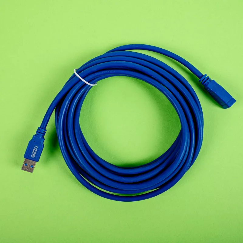 Gizzu USB 3.0 ilginamasis kabelis 5m - mėlynas