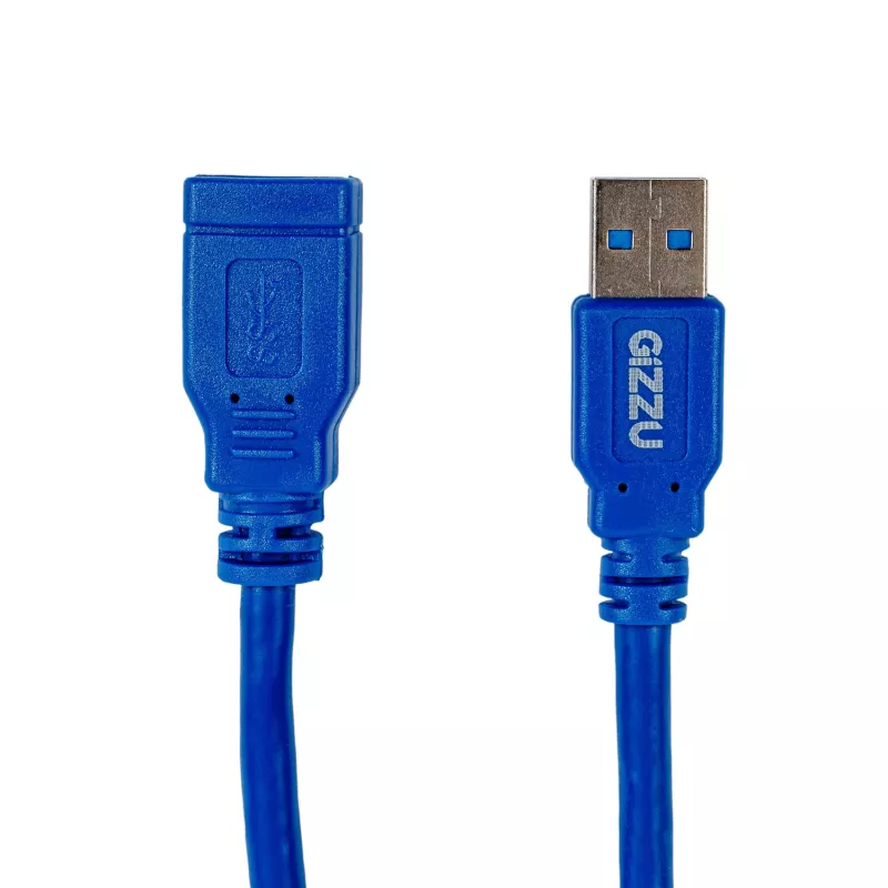 Gizzu USB 3.0 ilginamasis kabelis 5m - mėlynas