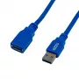 Gizzu USB 3.0 ilginamasis kabelis 5m - mėlynas