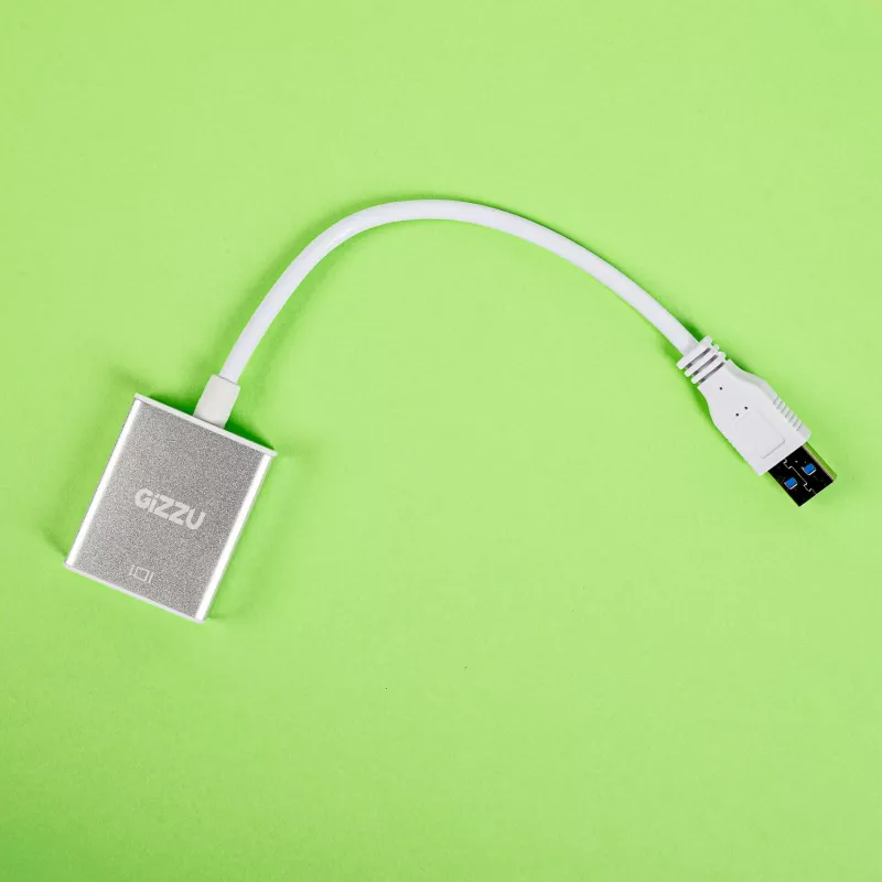 Gizzu USB 3.0 į HDMI adapteris - Full HD 1080p vaizdo išvestis, juoda