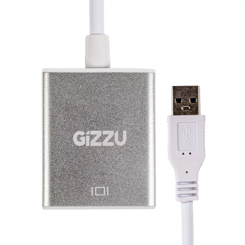 Gizzu USB 3.0 į HDMI adapteris - Full HD 1080p vaizdo išvestis, juoda