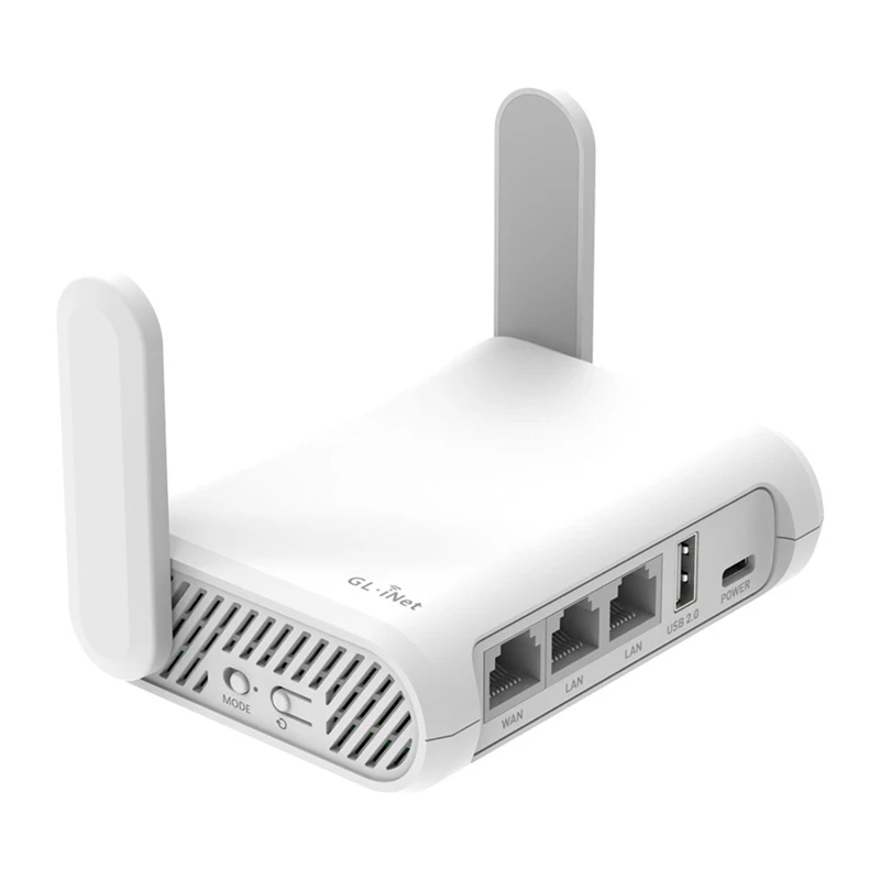 GL.iNet Opal Wi-Fi 5 maršrutizatorius AC1200 dviejų dažnių gigabitinis OpenWrt USB 2.0 VPN klientas/serveris