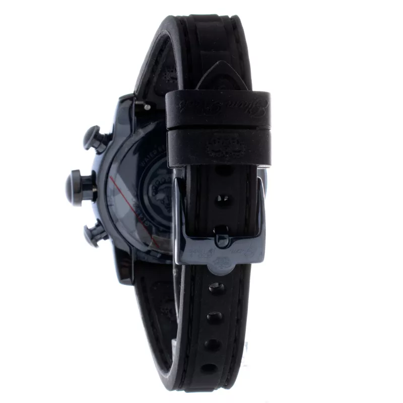 GLAM ROCK GR50112 Miami Women's Swiss Quartz Chronograph Watch 42mm Black Silicone