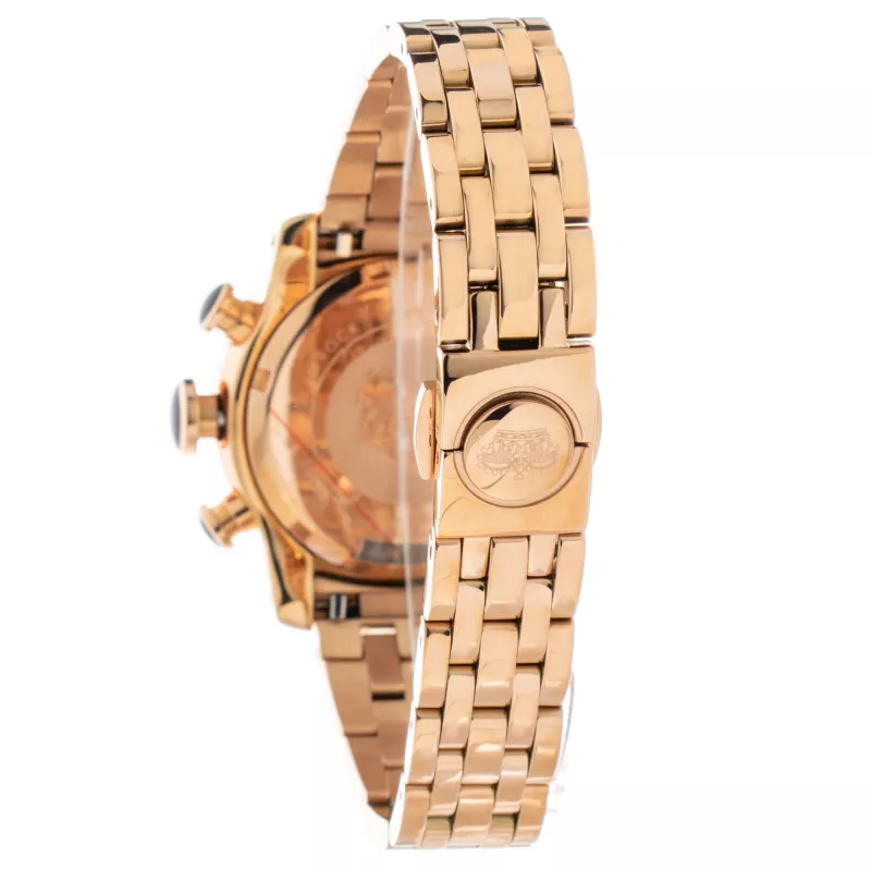 GLAM ROCK Woman GR31112 40mm Swiss Quartz Chronograph Watch White Leather
