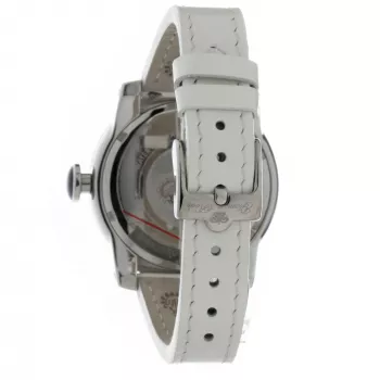 GLAM ROCK Moteriškas Laikrodis GR32050 44mm Šveicariškas Kvarcinis Chronografas Baltas Silikoninis Dirželis