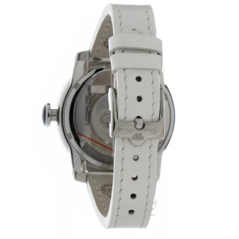 GLAM ROCK Moteriškas Laikrodis GR32050 44mm Šveicariškas Kvarcinis Chronografas Baltas Silikoninis Dirželis