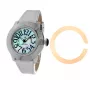 GLAM ROCK Moteriškas Laikrodis GR32050 44mm Šveicariškas Kvarcinis Chronografas Baltas Silikoninis Dirželis