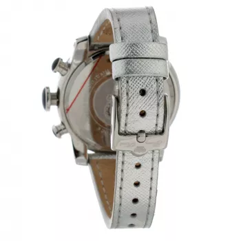 GLAM ROCK Moteriškas laikrodis GR32116 (44mm) - Šveicariškas kvarcinis, nerūdijantis plienas, juodas silikoninis dirželis