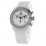 GLAM ROCK Women's Watch GR50116D (42mm) - Swiss Quartz, White Mother-of-Pearl Dial, White Silicone Strap