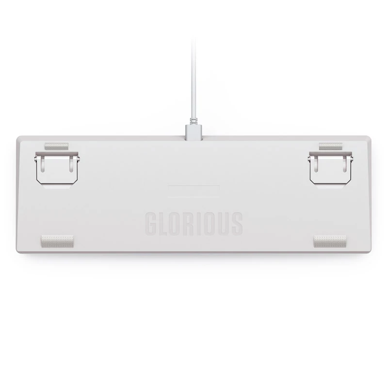 Glorious GMMK 2 Compact klaviatūra – Fox jungikliai, „Nordic“ išdėstymas, balta