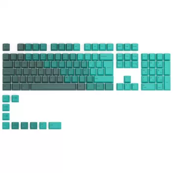 Glorious GPBT Keycaps - 115 PBT klavišų, ISO, ES išdėstymas, Rain Forest