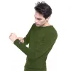 Glovii GJ1CS Šildomi apatiniai marškinėliai su apvalia iškirpte, ilgomis rankovėmis, juodi, unisex