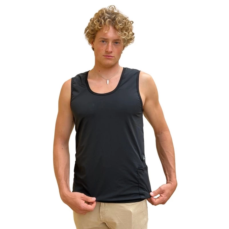 GLOVII GV2XL Šildomas Liemenė - Unisex, Elastinga, USB Maitinimas, 5 Šildymo Zonos, 3 Šilumos Lygiai, Juoda, S-2XL