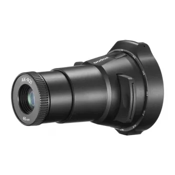 GODOX AK-R21 projekcinis priedas apvaliagalvėms blykstėms su 65 mm objektyvu, 8 gobo, spalvų filtrais, magnetiniu tvirtinimu