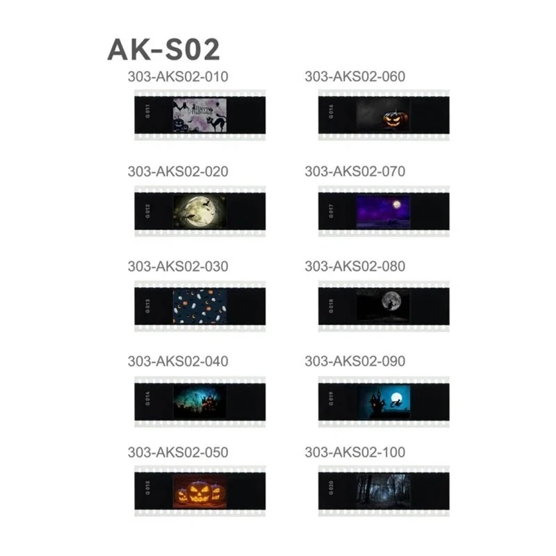 Godox AK-S02 2 dalių skaidrių rinkinys AK-R1 rinkiniui – Žaliuzių ir Taškų rašto kūrybinių efektų skaidrės