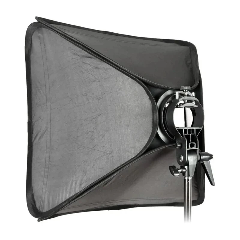 Godox SFGV8080 80x80cm sidabrinis tinklelinis softbox su Bowens tvirtinimu, 40° tinkleliu, vidiniu ir išoriniu difuzoriais, greitas paruošimas