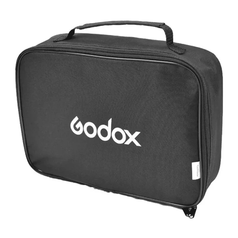 Godox SFUV5050 sulankstomas kvadratinis softbox 50x50cm su S-Type tvirtinimu, sidabrinis vidus, nuimami difuzoriai ir nešiojimo krepšys