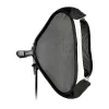 Godox SFUV5050 sulankstomas kvadratinis softbox 50x50cm su S-Type tvirtinimu, sidabrinis vidus, nuimami difuzoriai ir nešiojimo krepšys