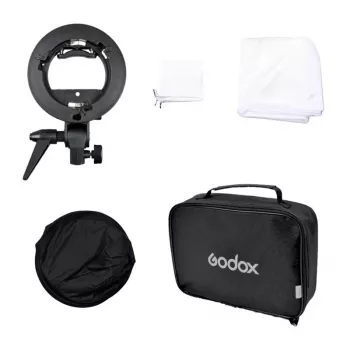 Godox SFUV6060 S tipo speedlite laikiklis su 60x60cm softbox ir nešiojimo krepšio rinkiniu