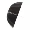 GODOX UB-165W 165cm parabolinis atspindintis skėtis su 16 sidabrinių stipinų ir nešiojimo krepšiu