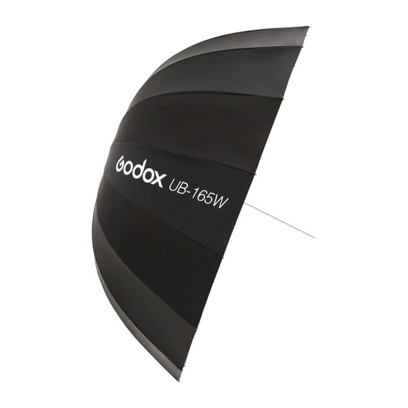 GODOX UB-165W 165cm parabolinis atspindintis skėtis su 16 sidabrinių stipinų ir nešiojimo krepšiu