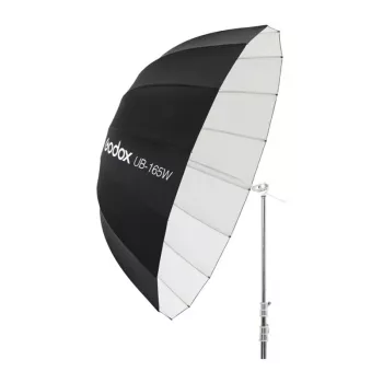 GODOX UB-165W 165cm parabolinis atspindintis skėtis su 16 sidabrinių stipinų ir nešiojimo krepšiu