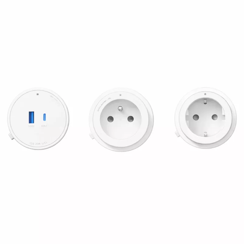 GONEO Power Track Adapter French White