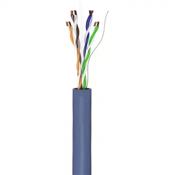 Goobay Cat 6a U/UTP tinklo kabelis, 305 m, vientisas varis, AWG 23, LSZH, mėlynas (96097)