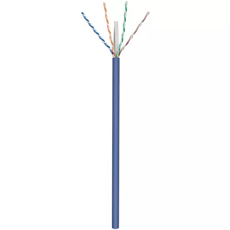 Goobay CAT 6a U/UTP Network Cable 50 m Blue - Solid Copper, AWG 23/1, LSZH (96092)