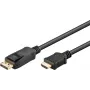 Goobay DisplayPort į HDMI kabelis 1m 4K@30Hz auksuoti kontaktai 80522