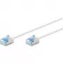 GOOBAY itin lankstus Cat.6a plonas pataisos kabelis, U/FTP, baltas, 3 m, itin trumpi jungtys