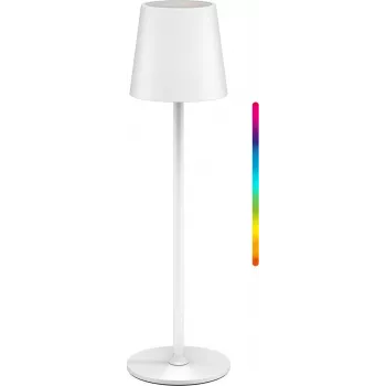 Goobay belaidė LED stalinė lempa, M dydis, 38 cm, RGBW, balta (76568)