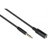 Good Connections 3,5 mm 4 polių TRRS garso prailginimo kabelis, vyriškas į moterišką, 1,5 m, juodas AS-35V4B15