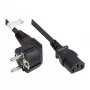 Good Connections kampinis Schuko į IEC C13 maitinimo kabelis 0,75 m juodas