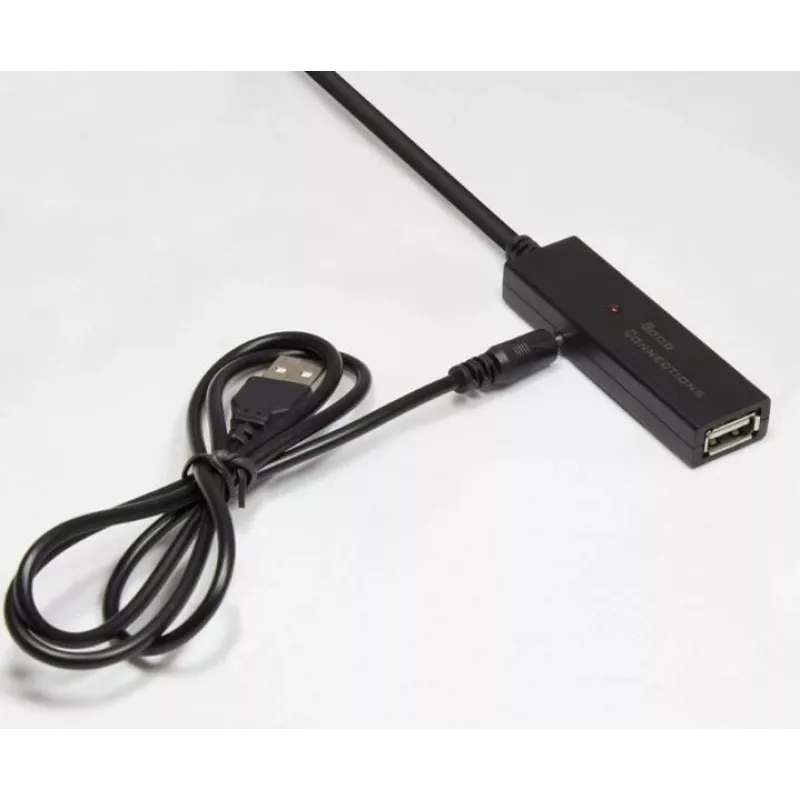 Good Connections GC-M0134 USB 2.0 ilginimo laidas 20 m juodas su signalo stiprintuvu