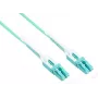 Good Connections OM3 Duplex LC/LC Uniboot šviesolaidinis pataisymo kabelis, 50/125µm, LSZH, Aqua, 5m LW-U805LC3