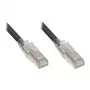 Good Connections RNS® Patch Cable su fiksavimo apsauga ir užraktu, Cat. 6A, S/FTP, PiMF, halogenų neturintis (LSZH), 500MHz, juodas, 1,5m