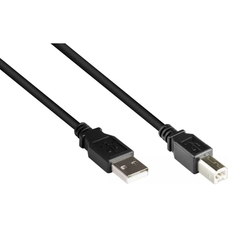 Good Connections USB 2.0 A-B laidas, 0,25 m, juodas