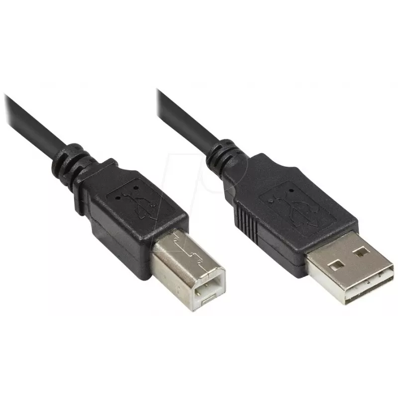 Good Connections USB 2.0 laidas A-B 2m juodas