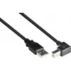 Good Connections USB 2.0 laidas A į kampinį B 1m juodas