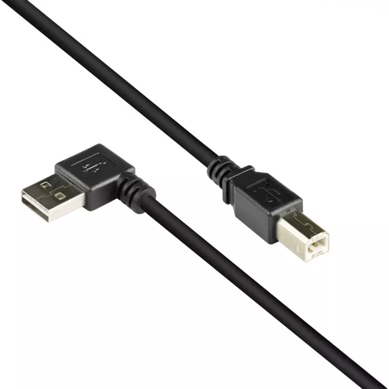 Good Connections USB 2.0 laidas Type-A kampuotas į Type-B - juodas - 0,5 m