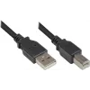 Good Connections USB 2.0 laidas, tipas A į tipą B - juodas - 0,5 m