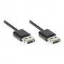 Good Connections USB 2.0 High-Speed EASY kabelis A kištukas į A kištuką, 2 m, juodas
