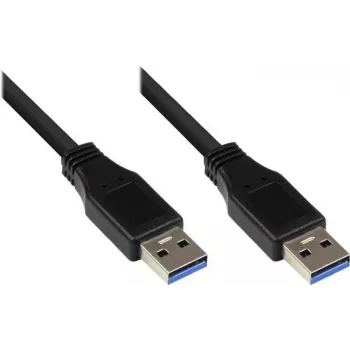 Good Connections USB 3.0 kabelis, Type-A male į Type-A male, juodas, 0,5 m 2712-S005