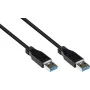 Good Connections USB 3.0 kabelis, Type-A male į Type-A male, juodas, 0,5 m 2712-S005