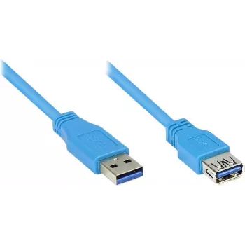 Good Connections USB 3.0 prailginimo kabelis Type-A vyriškas į Type-A moterišką, mėlynas, 1,8 m 2711-B02