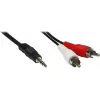GoodConnections 3,5 mm stereo jack – 2x RCA male audio kabelis 2,5 m juodas AS-352C